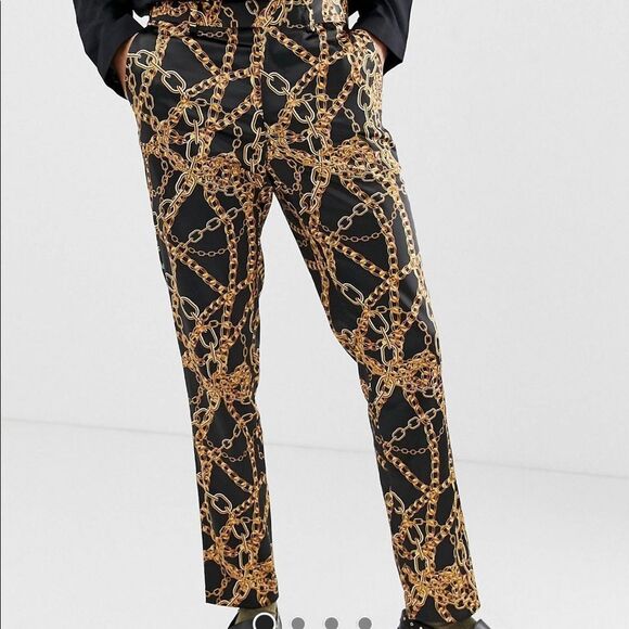 Gold Chain All Over Print 2pc Suit - Picture 10 of 12